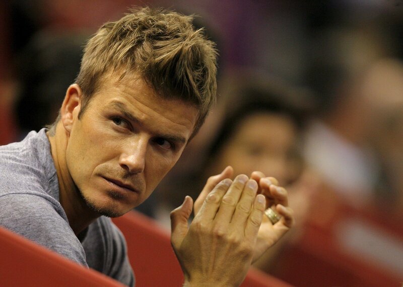 David Beckham watching event