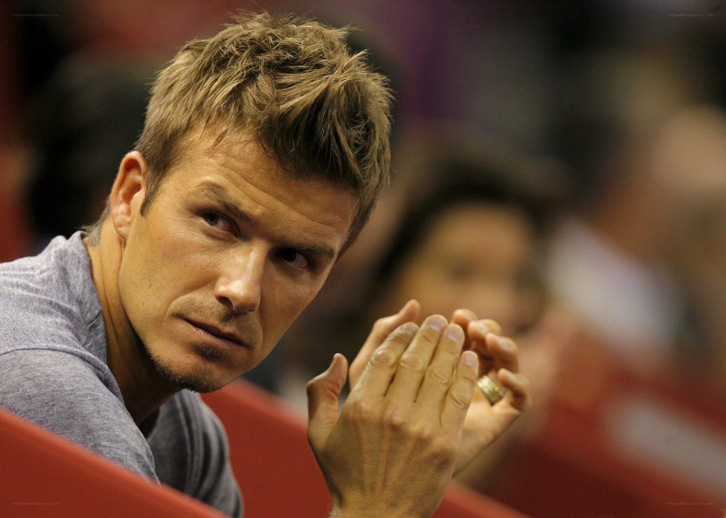 David Beckham watching event