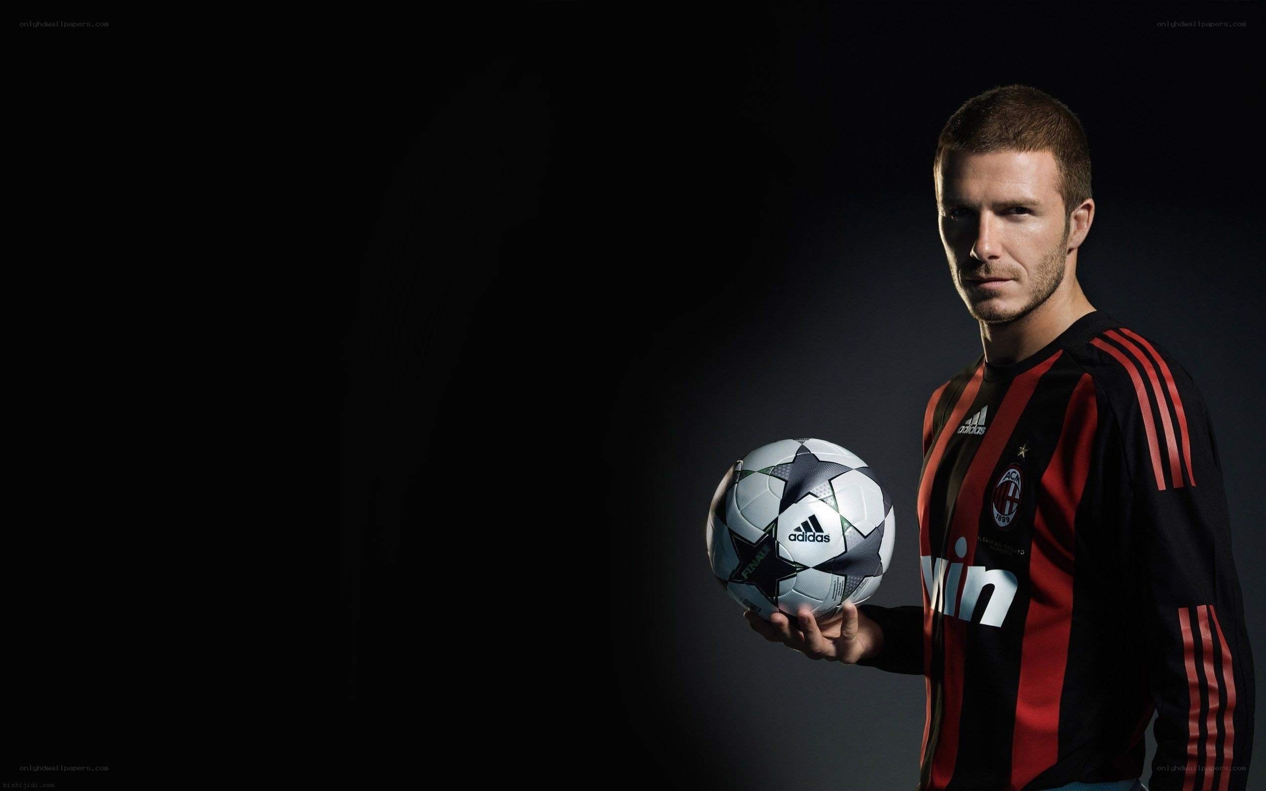 David Beckham with soccer ball
