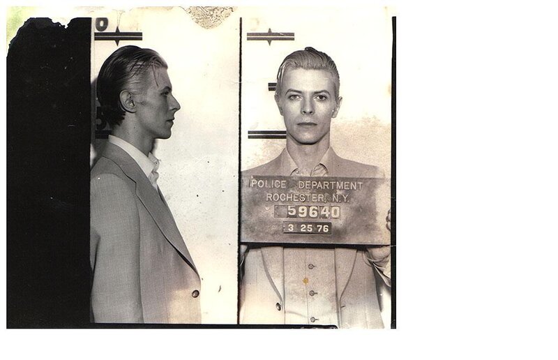 David Bowie mugshot