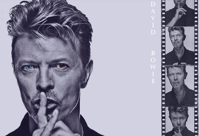 David Bowie Portrait — Black