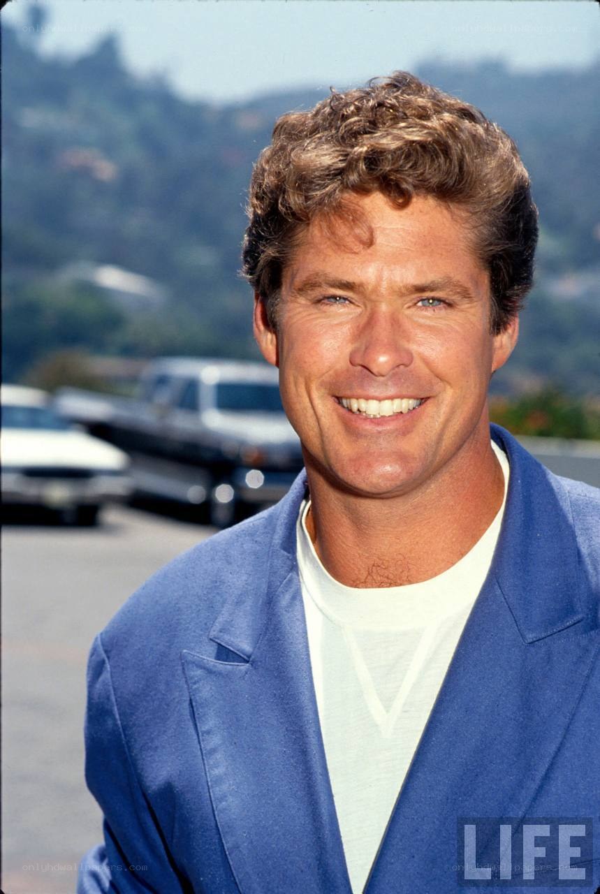 David Hasselhoff smiling outdoors