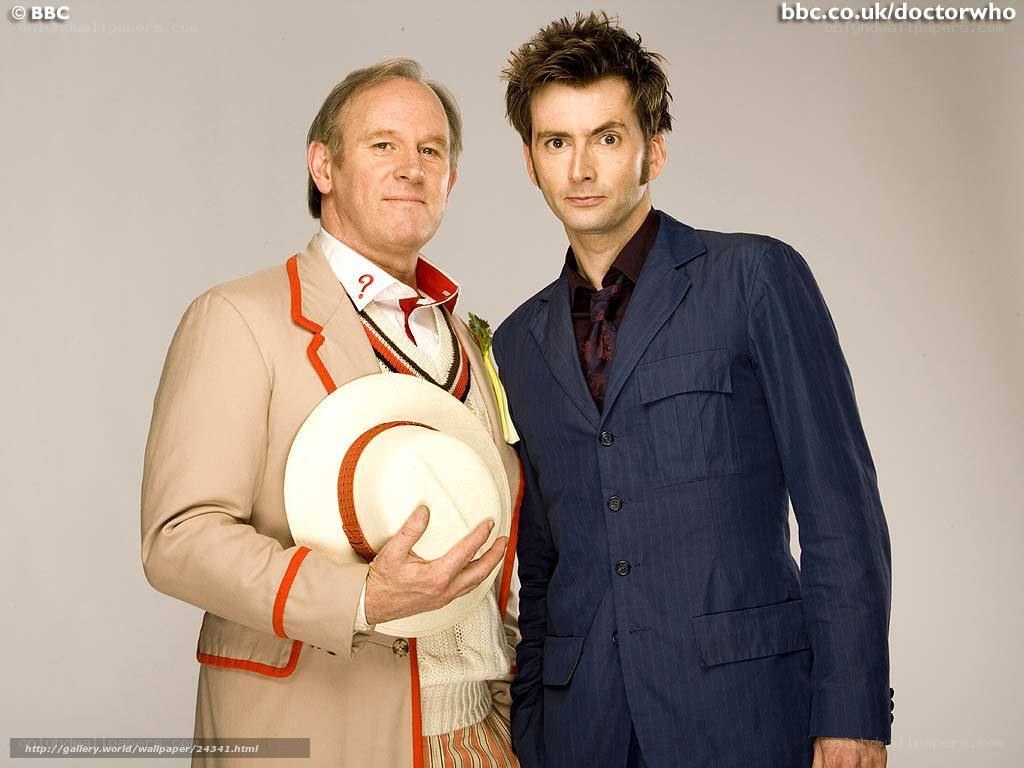 David Tennant and Peter Davison