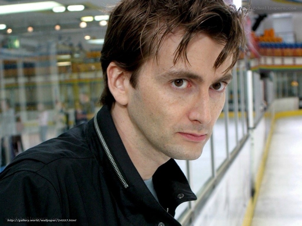 David Tennant at ice rink