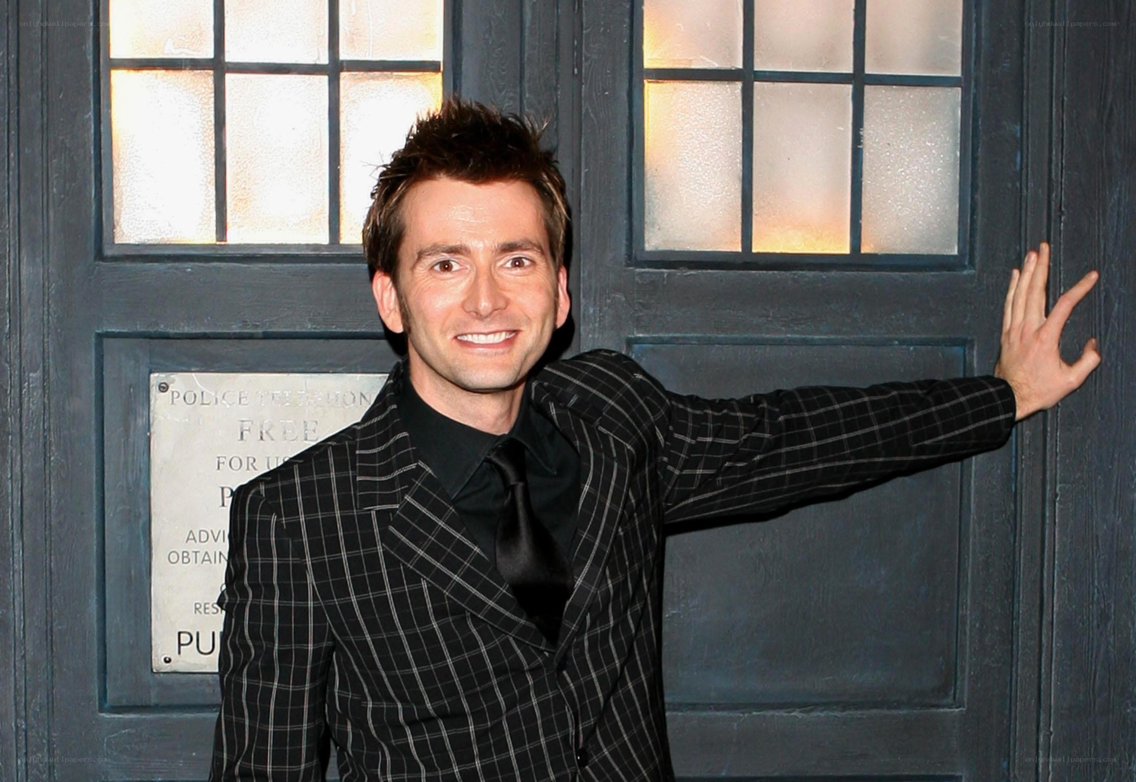 David Tennant by TARDIS