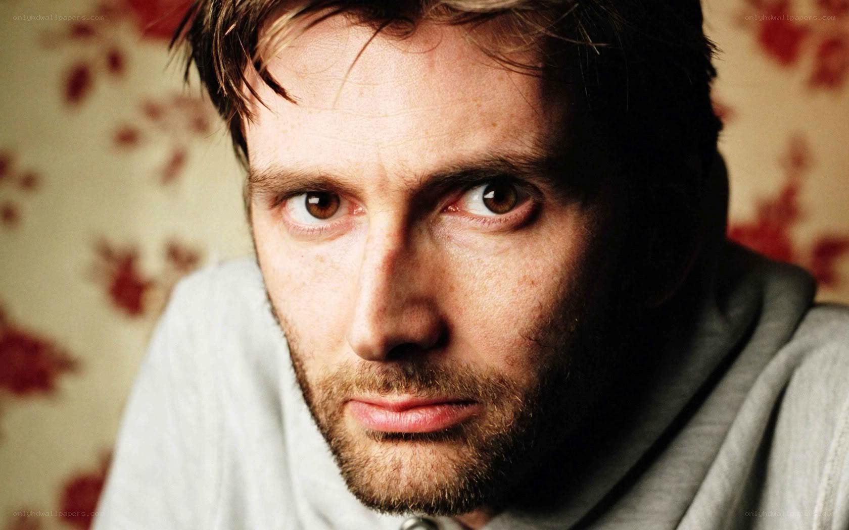David Tennant close-up portrait