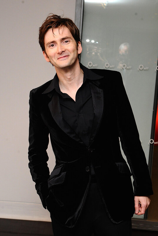 David Tennant in black suit