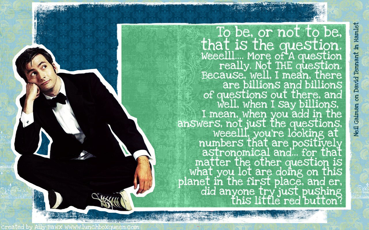 David Tennant quote meme
