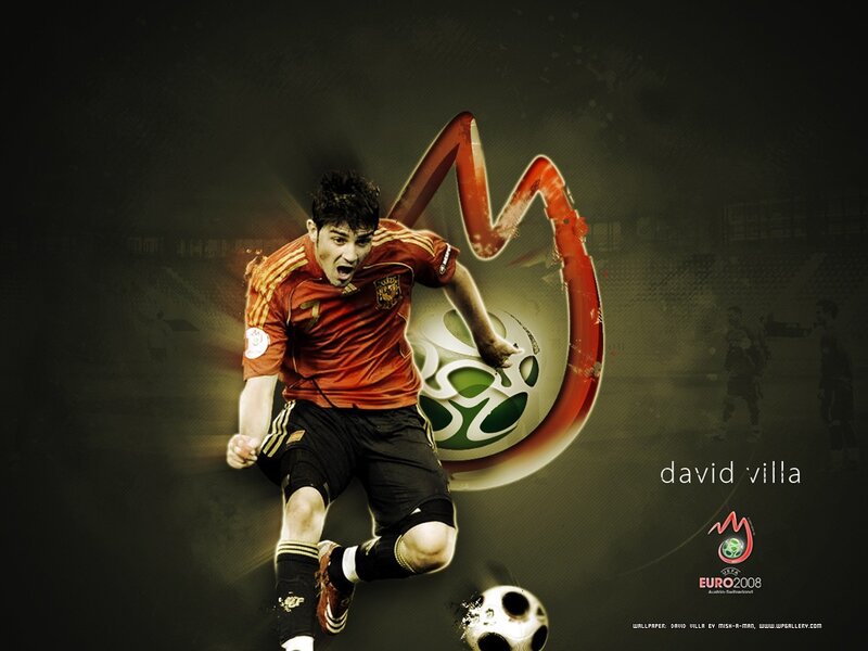 David Villa Euro 2008 wallpaper