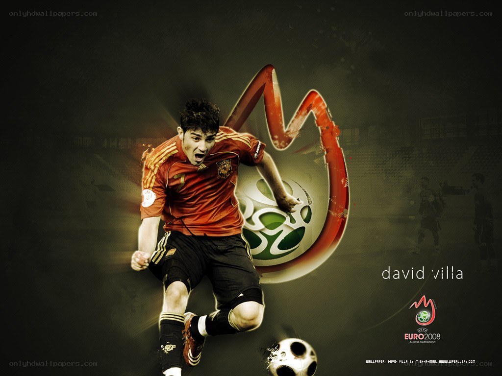 David Villa Euro 2008 wallpaper