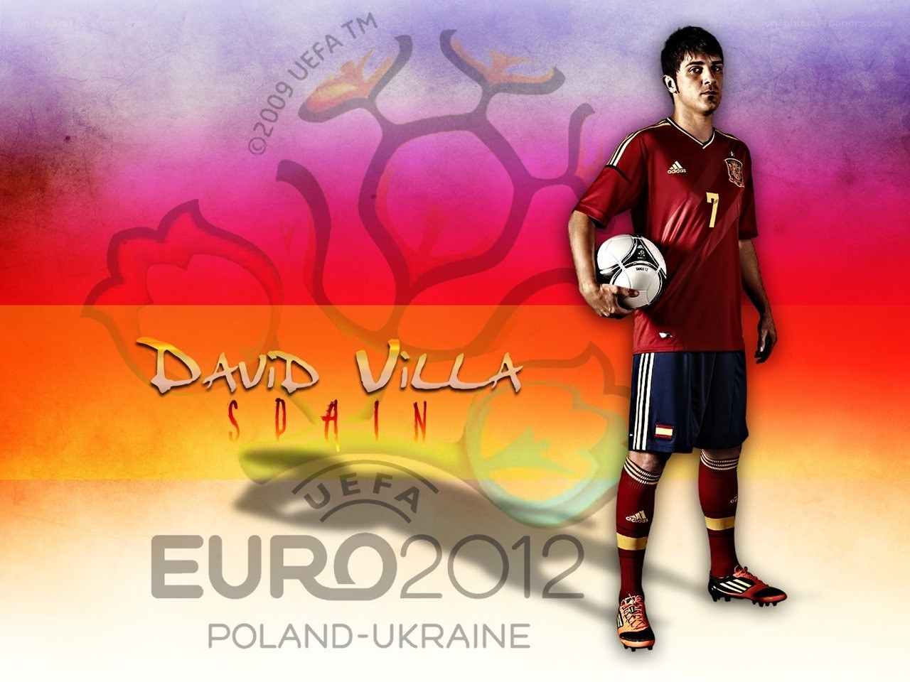 David Villa Euro 2012 wallpaper