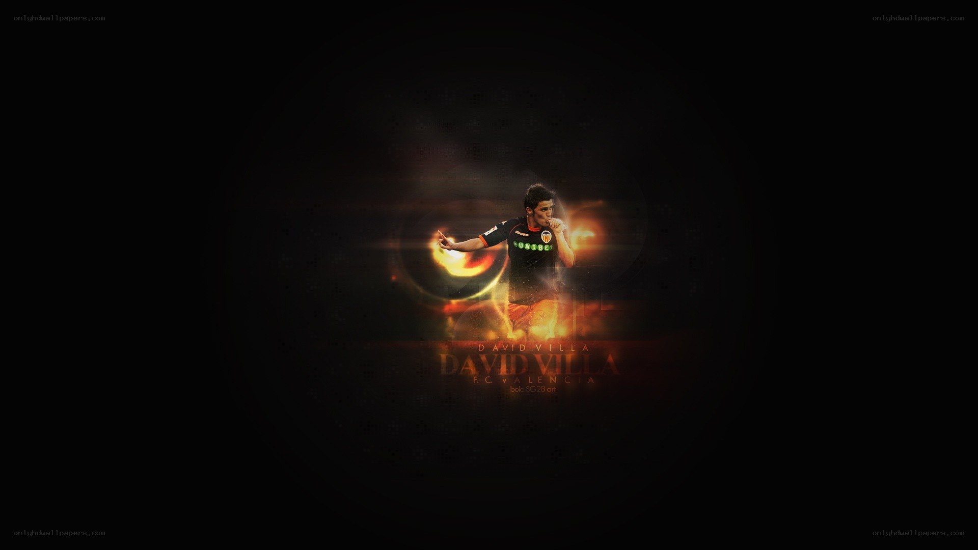 David Villa football player wallpaper