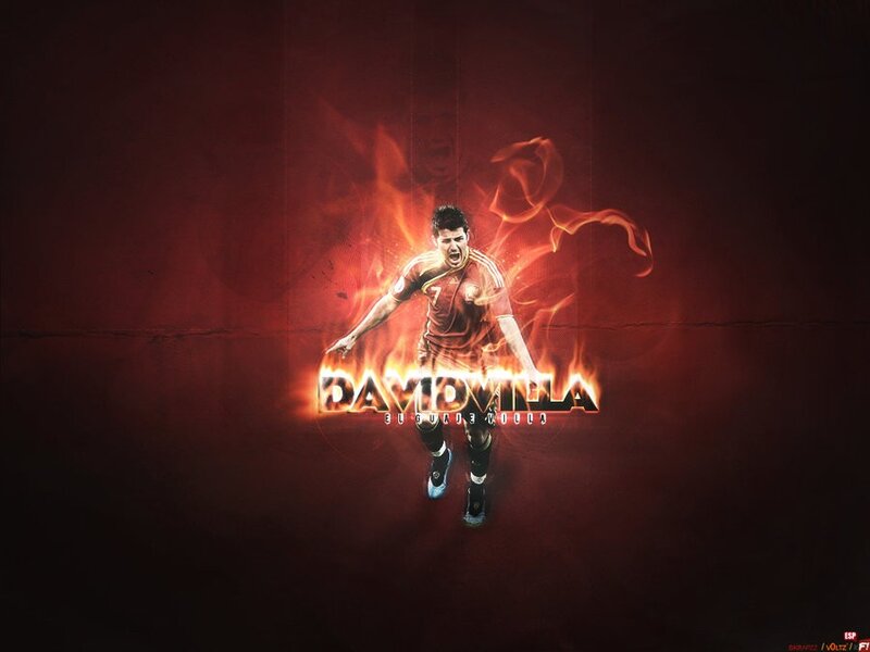 David Villa football wallpaper