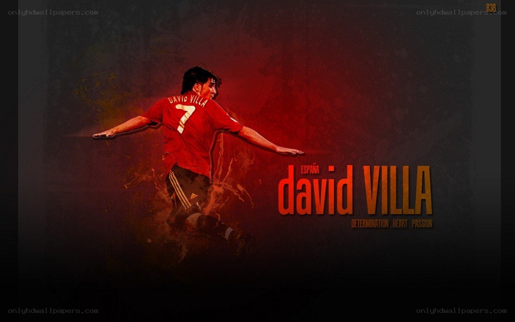 David Villa soccer player wallpaper