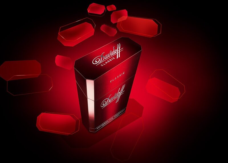Davidoff Classic Cigarette Pack — Red