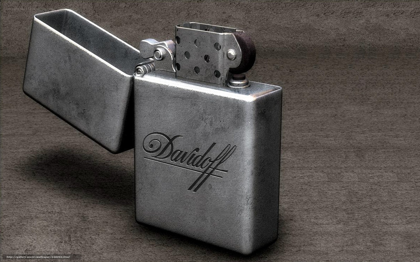 Davidoff lighter on textured surface