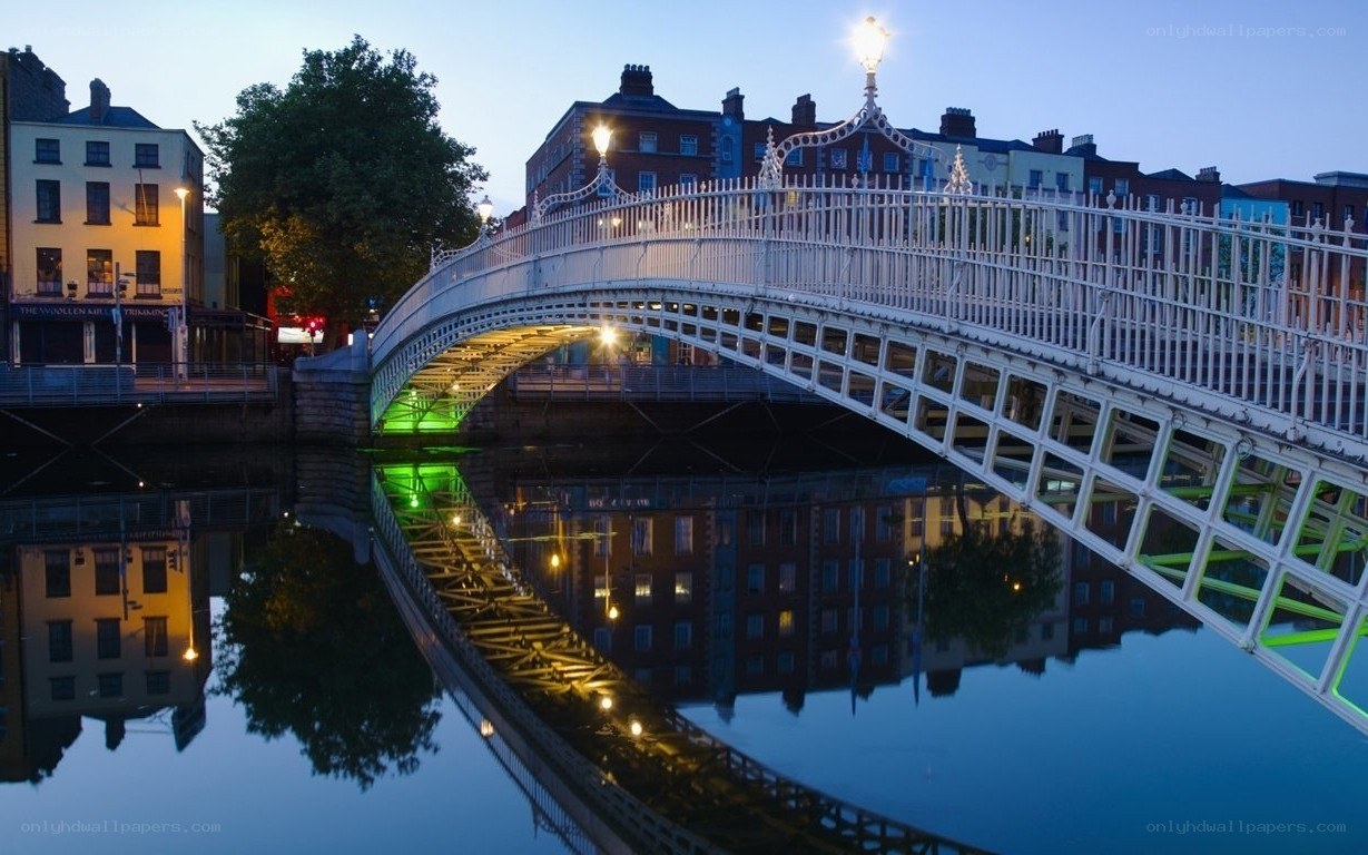 Davy's Bridge at dusk