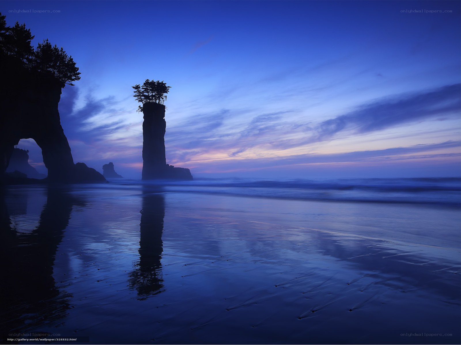 Dawn at Sea Stacks