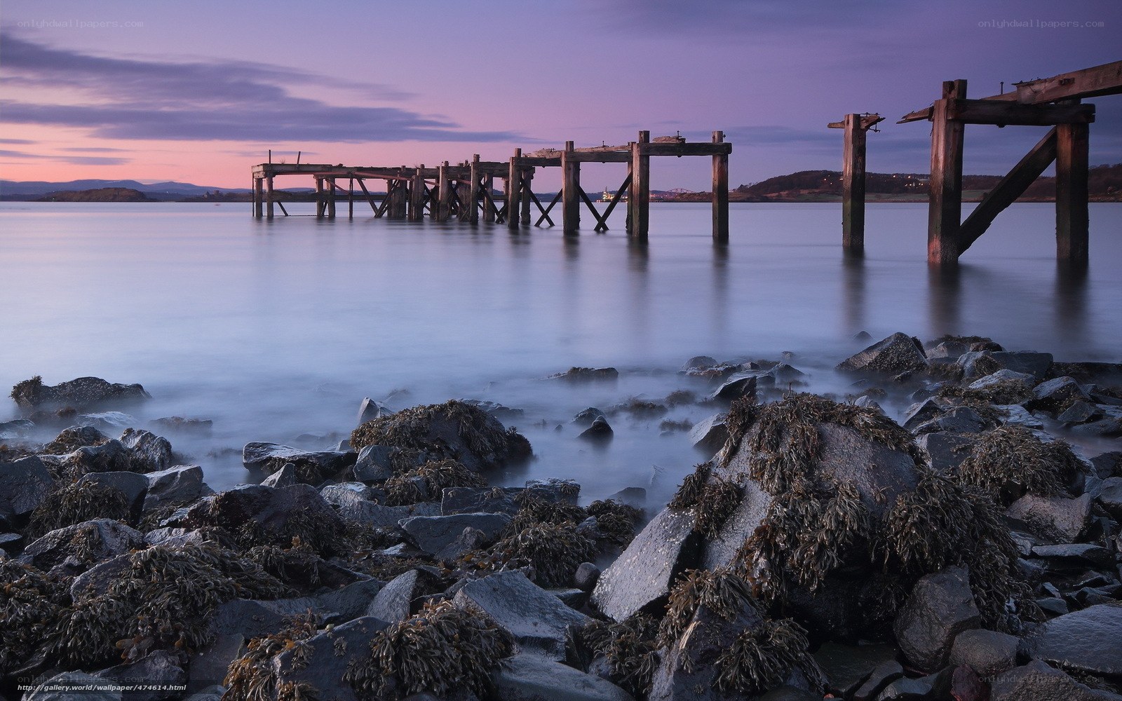 Dawn at the old pier