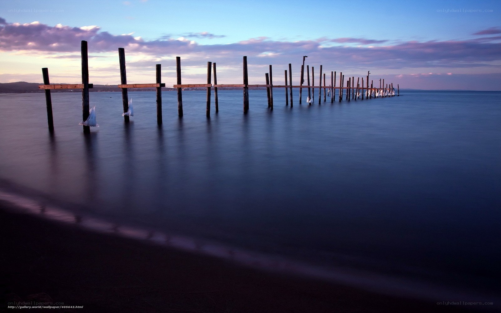 Dawn at the old pier