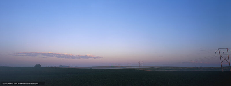 Dawn over Power Lines