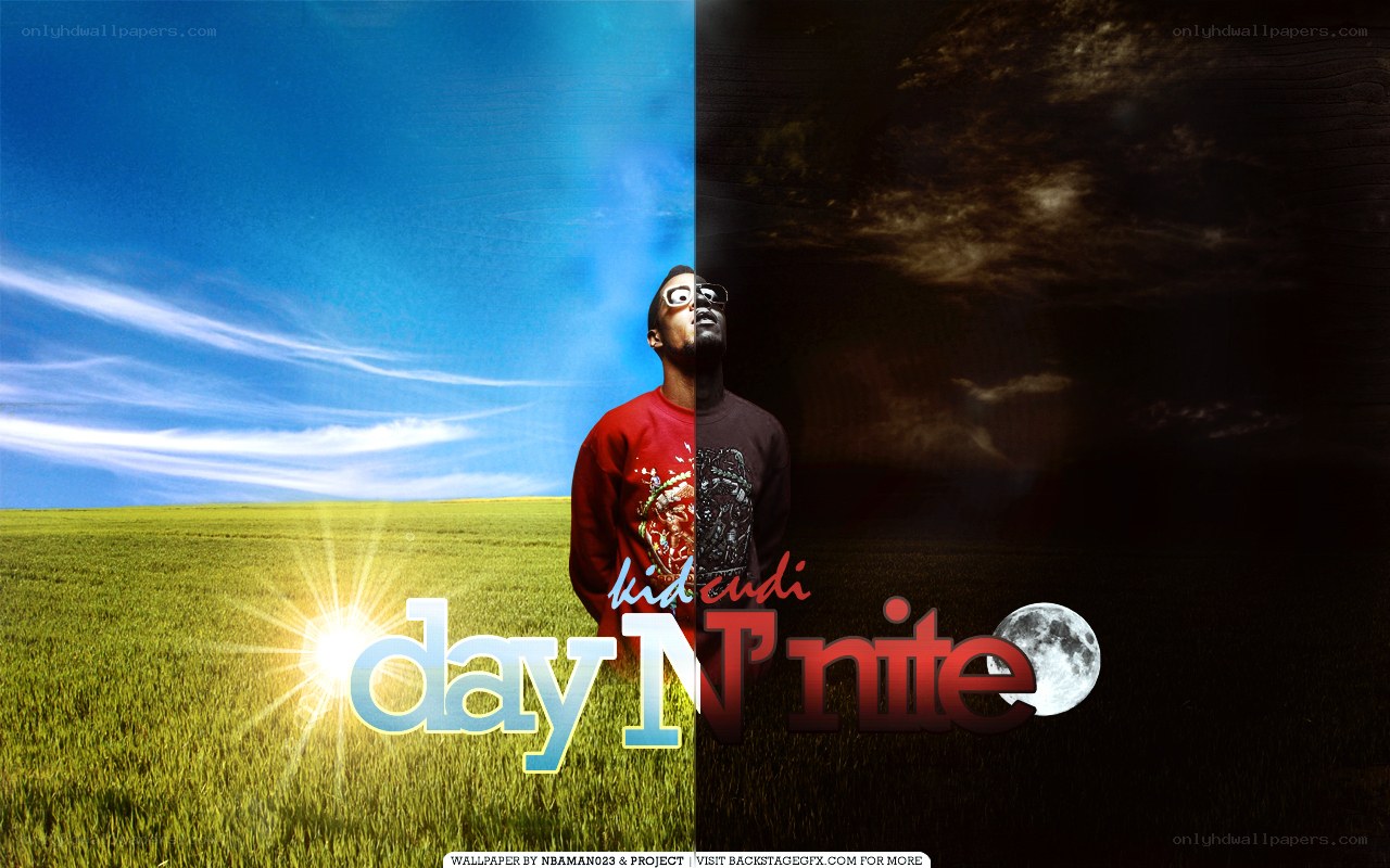day and night split wallpaper