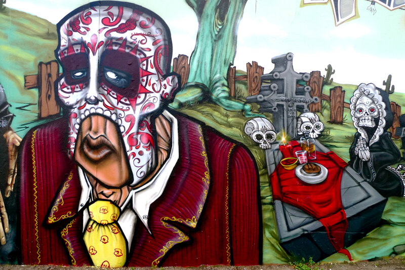 Day of the Dead mural