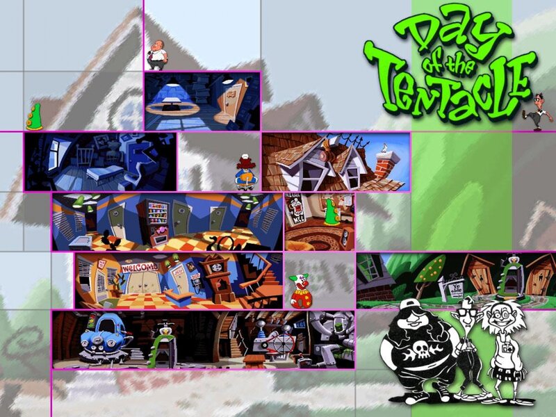 Day of the Tentacle game collage