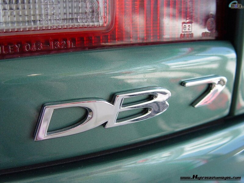 DB7 car emblem close-up