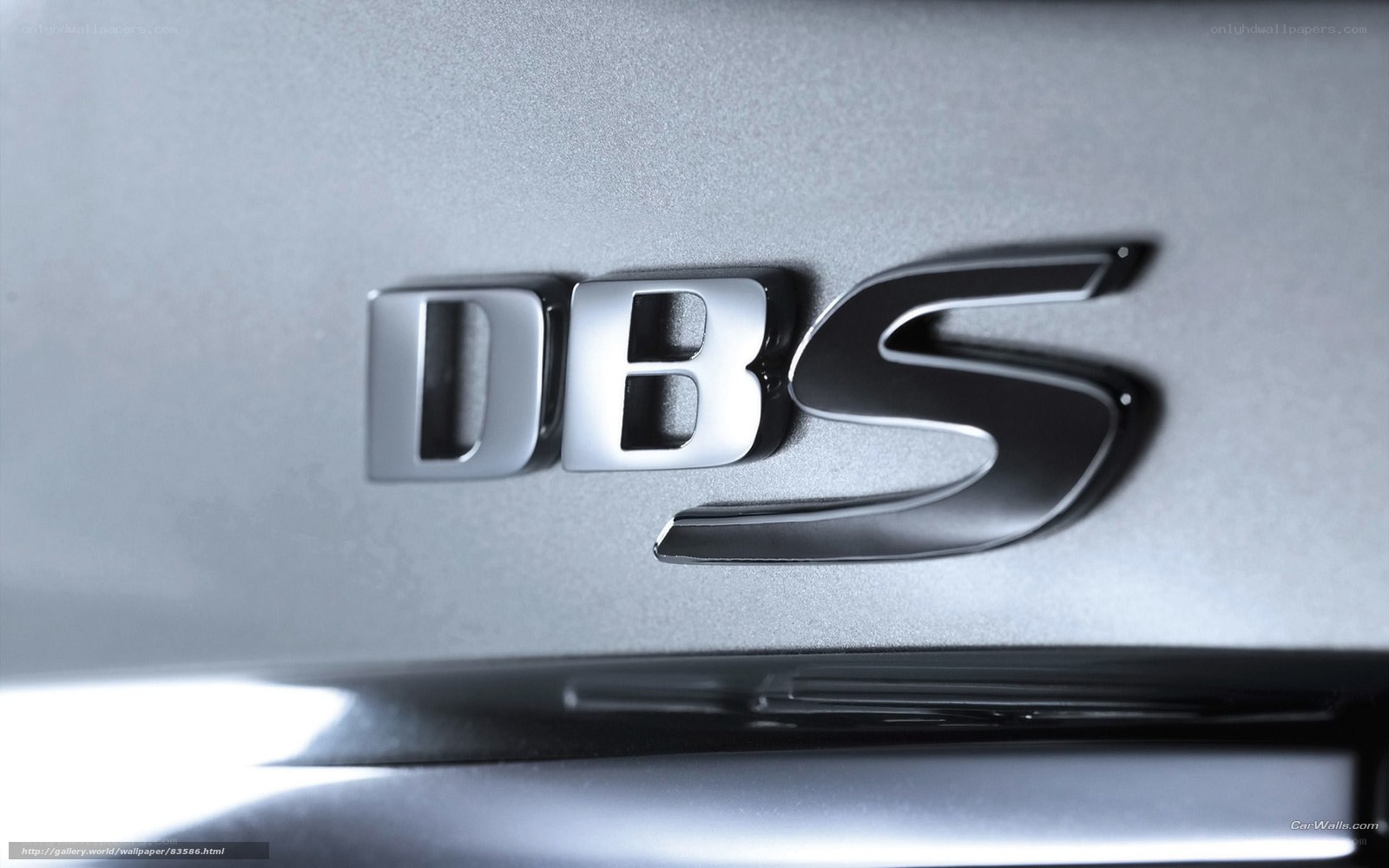 DBS car emblem close-up