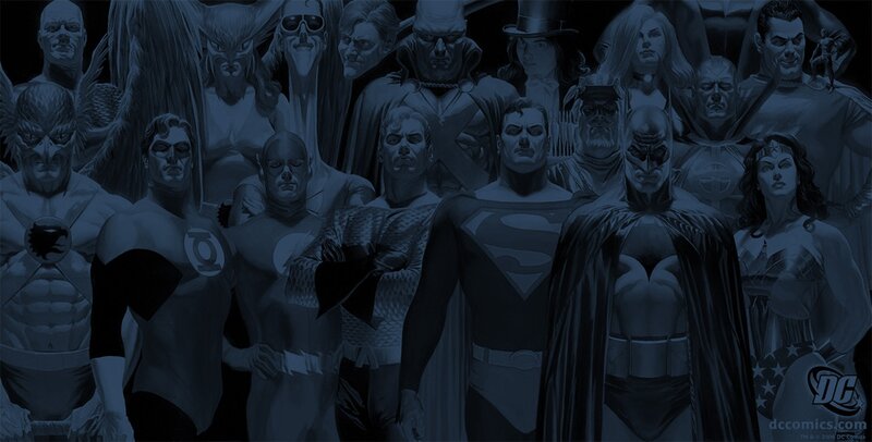 DC Comics superhero lineup