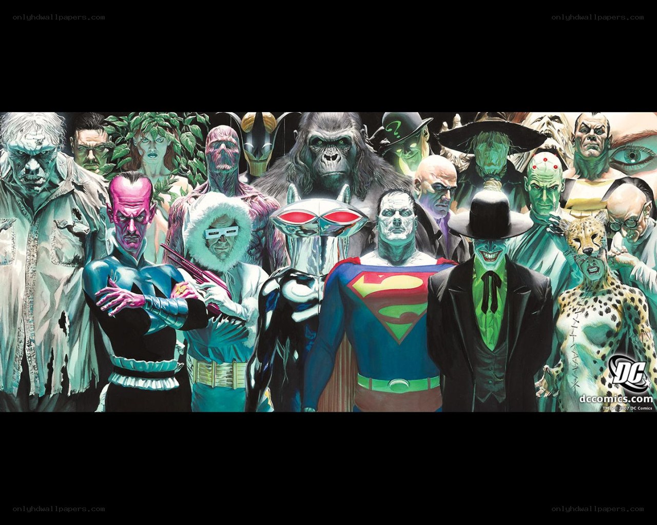 DC Comics Villains Group Portrait