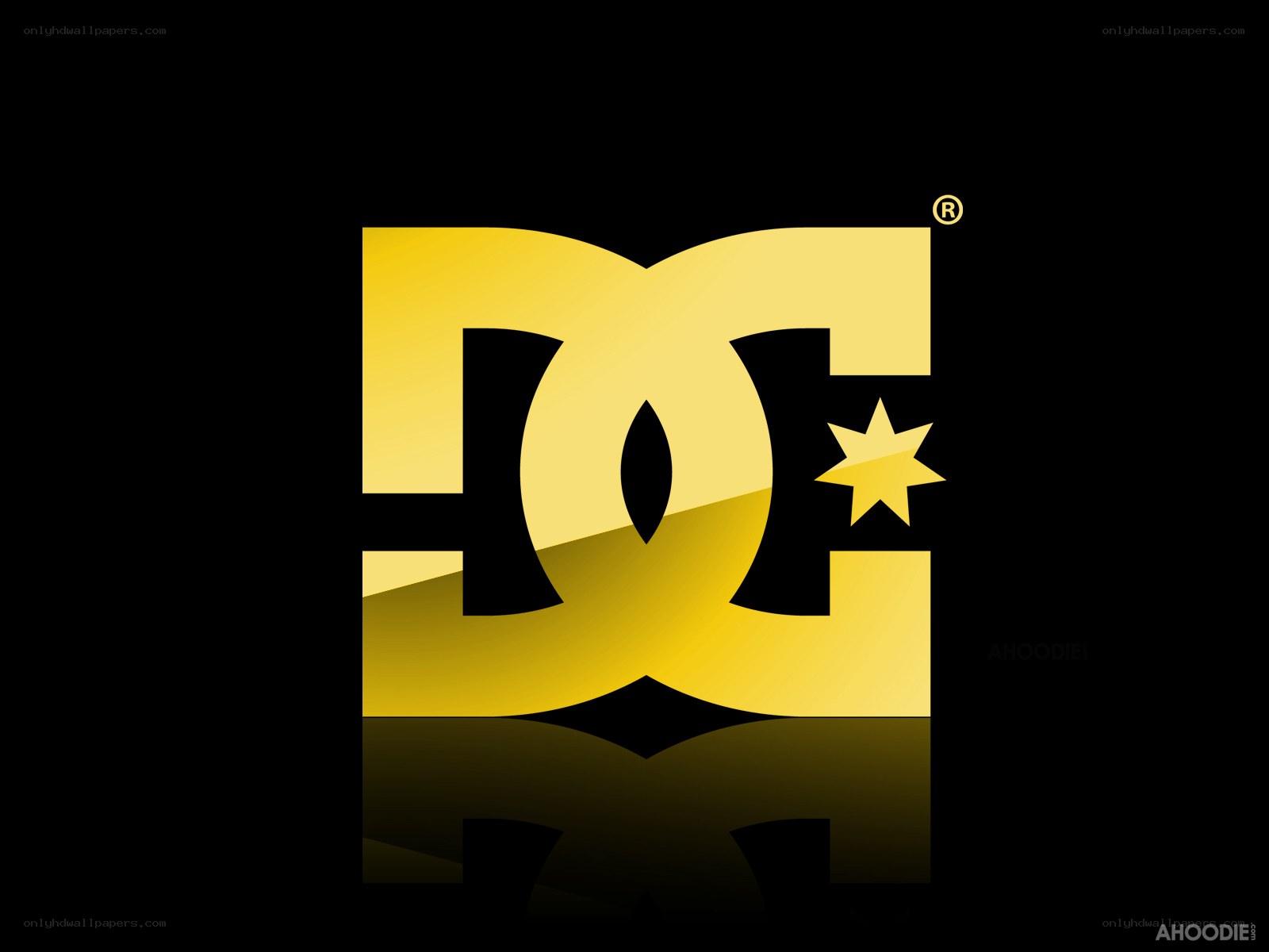 DC Shoes logo on black