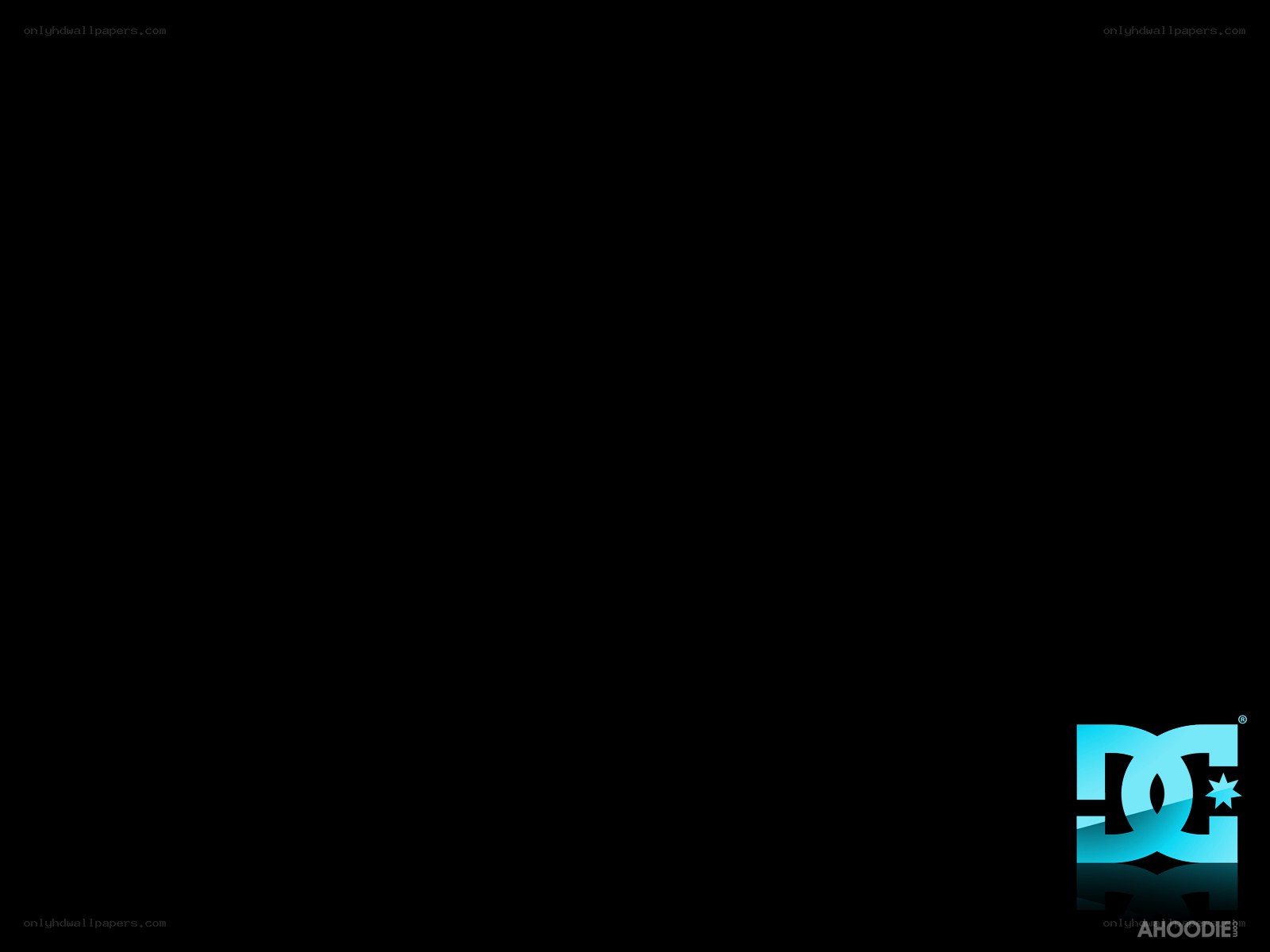 DC Shoes logo on black