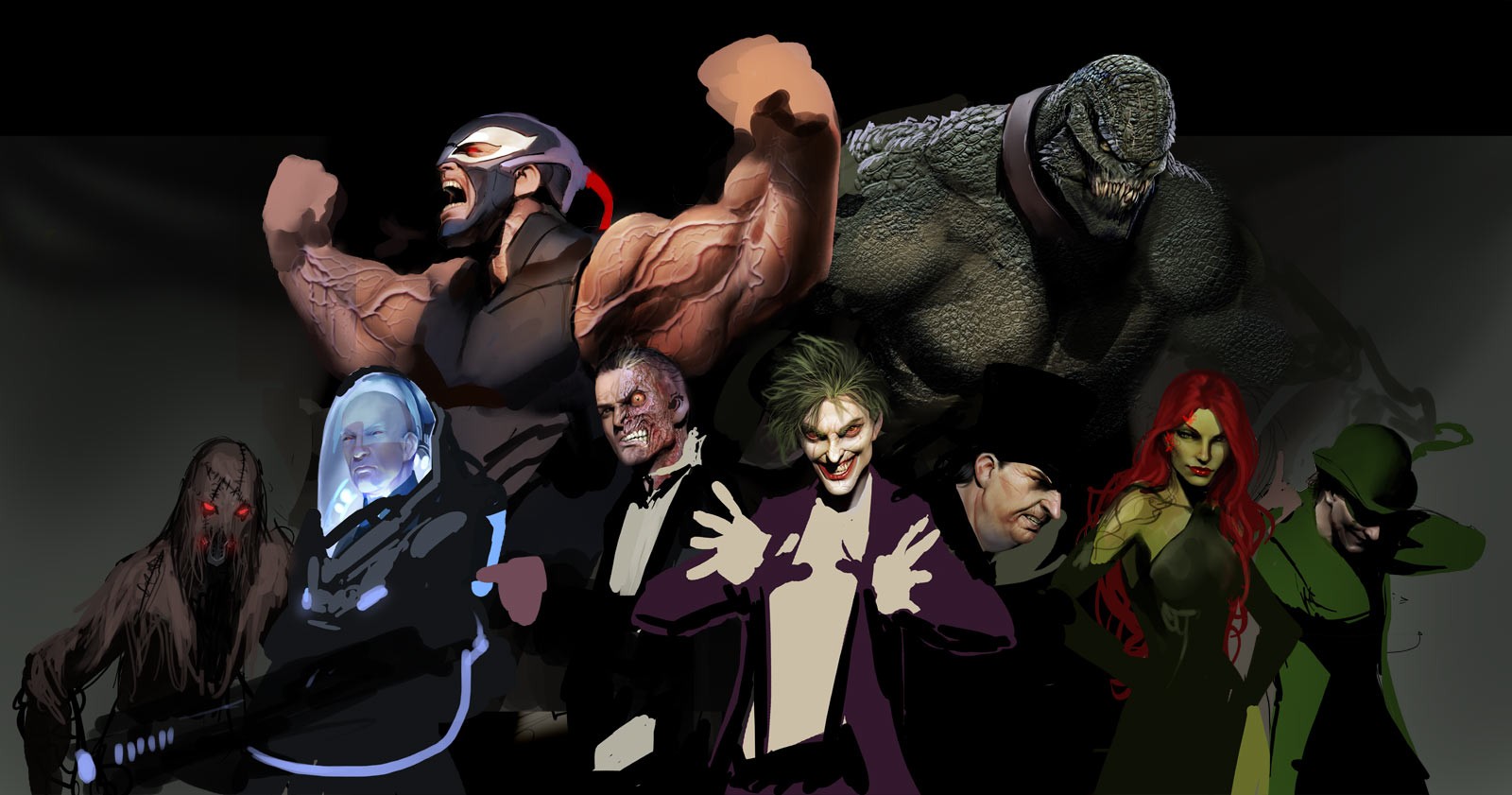 DC villain group portrait