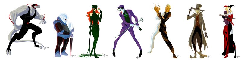 DC Villains Character Designs