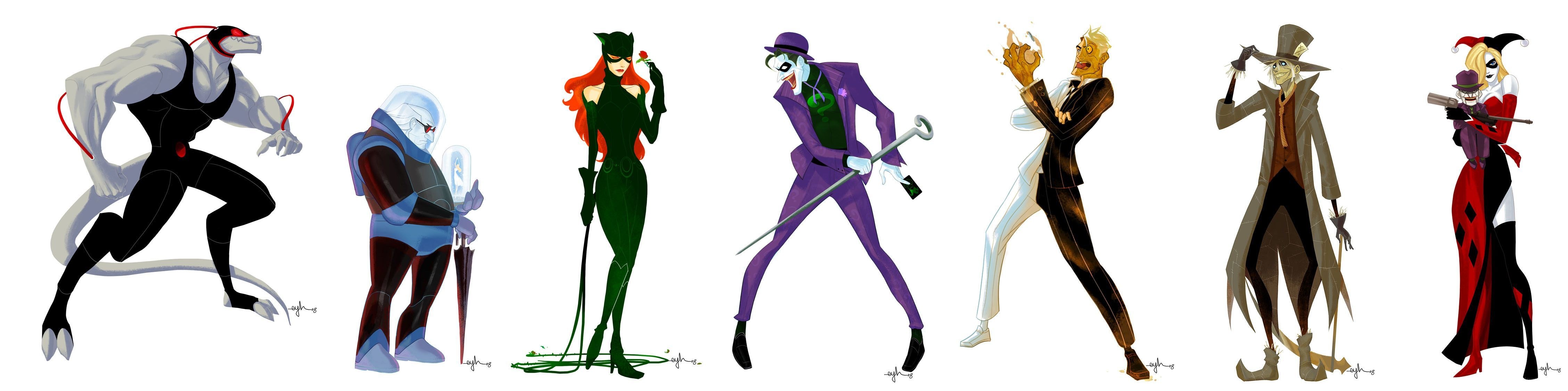 DC Villains Character Designs