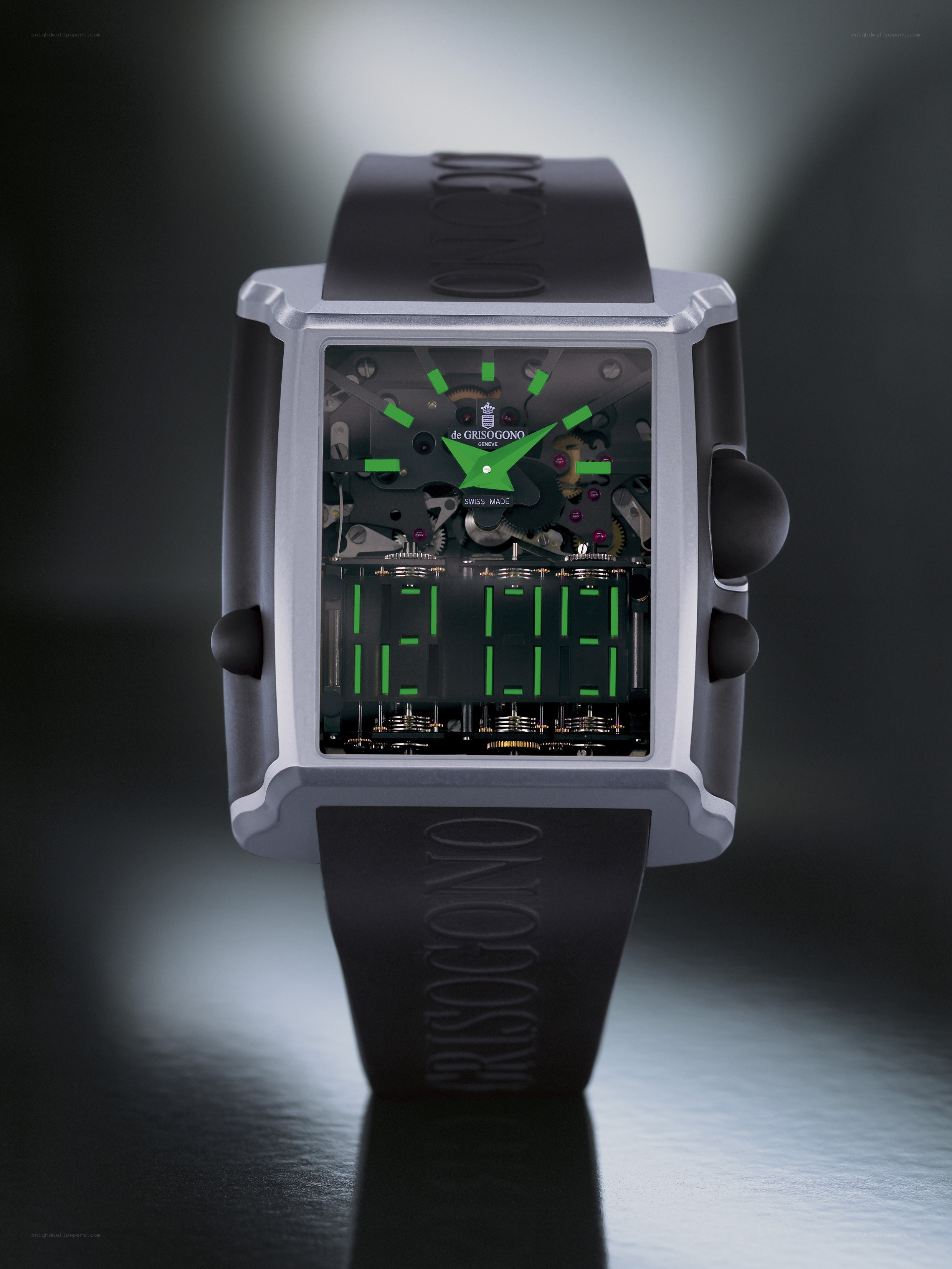 De Grisogono watch with digital display