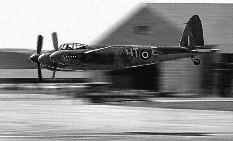 De Havilland Mosquito Aircraft — Black
