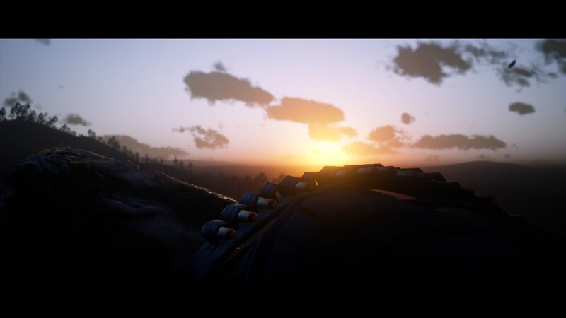 Dead Body at Sunset