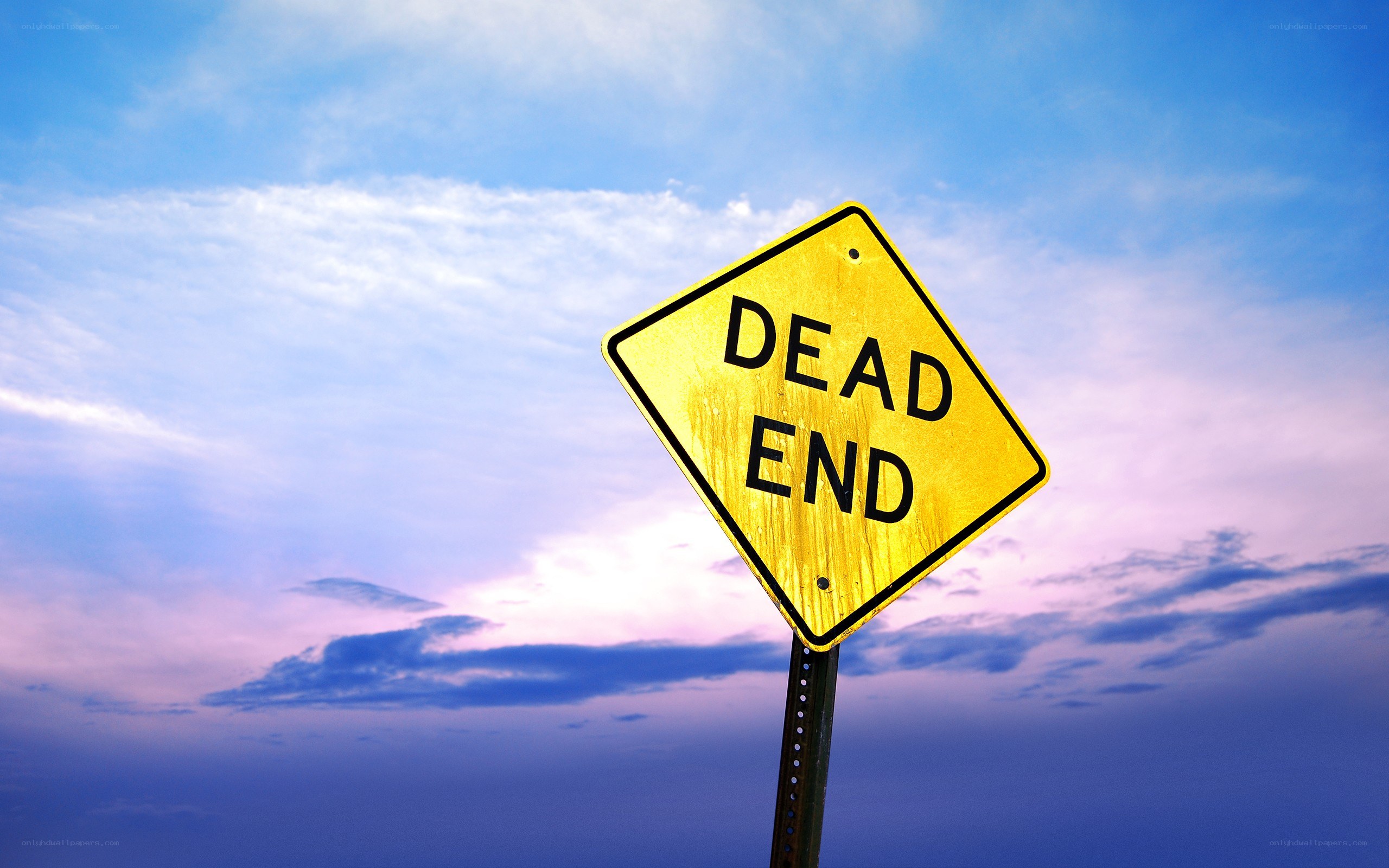Dead End road sign
