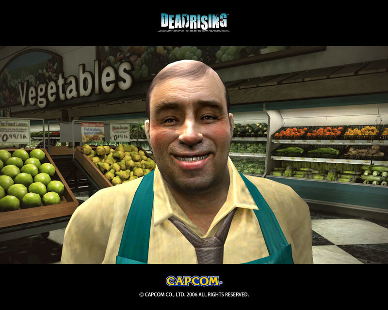 Dead Rising character in grocery store