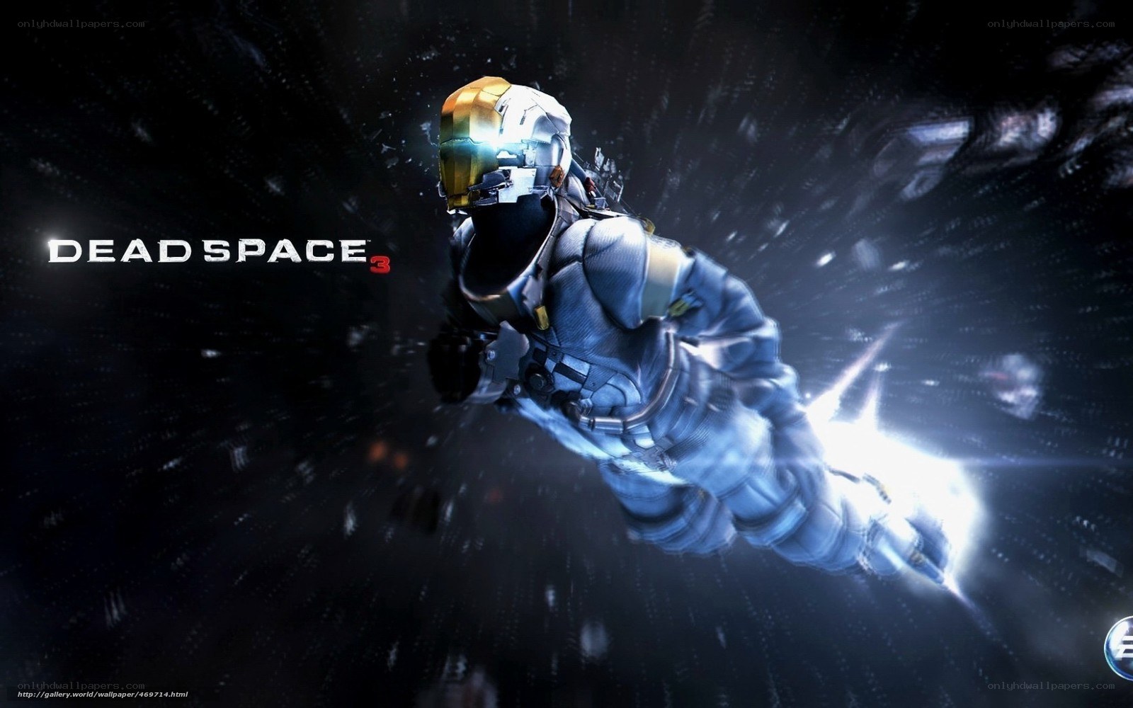 Dead Space 3 character in space