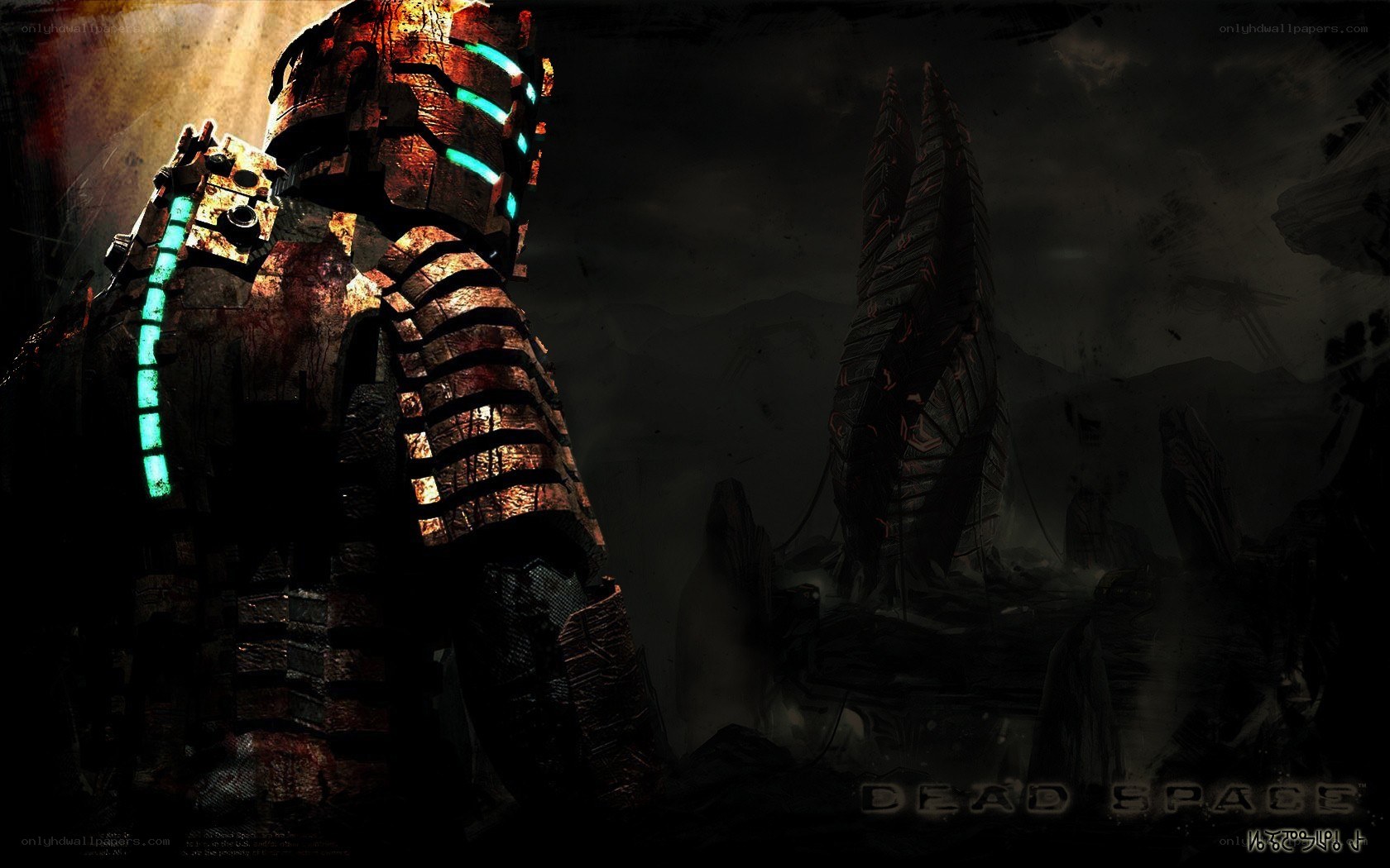 Dead Space character in dark environment