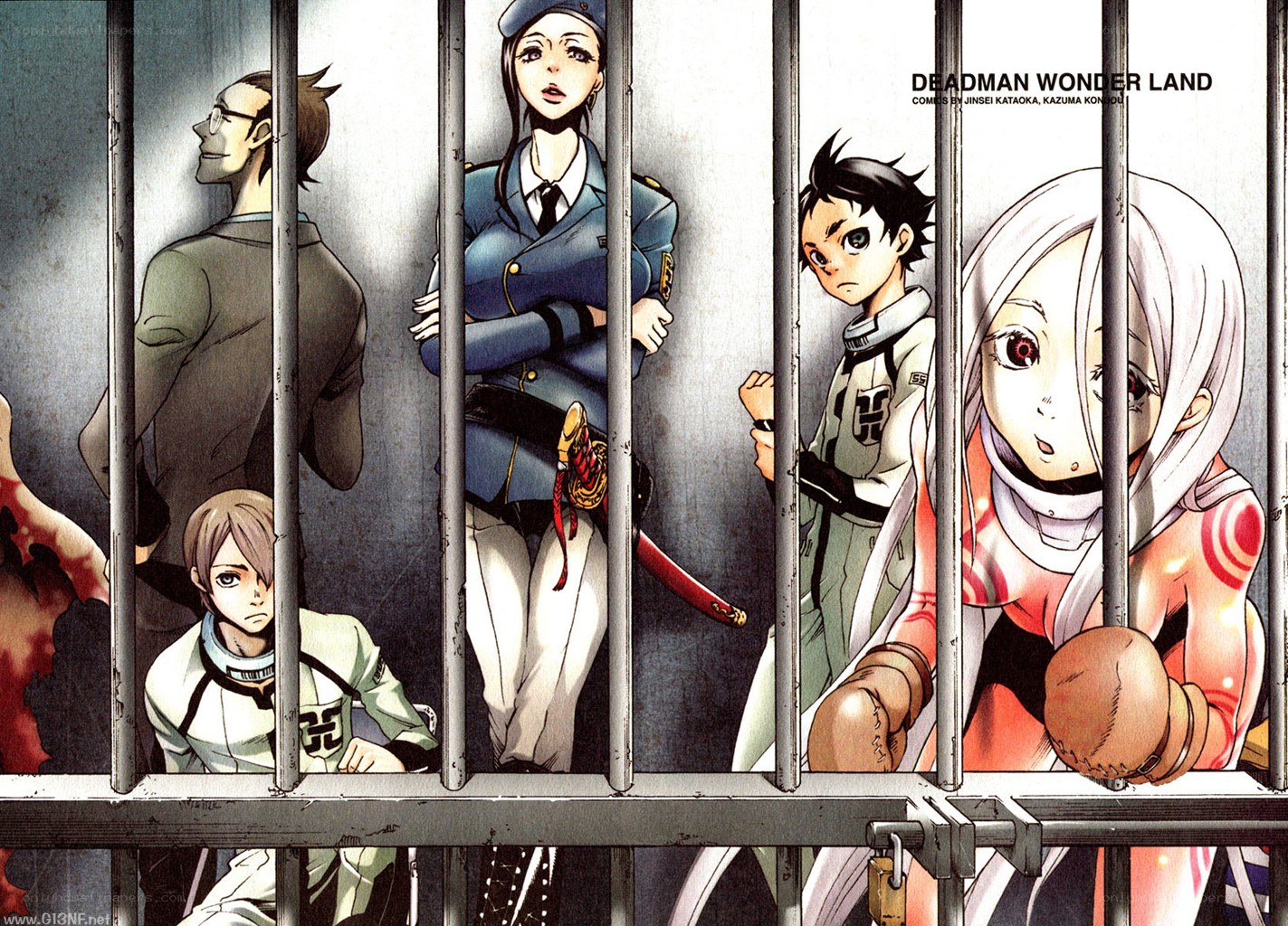 Deadman Wonderland prison scene