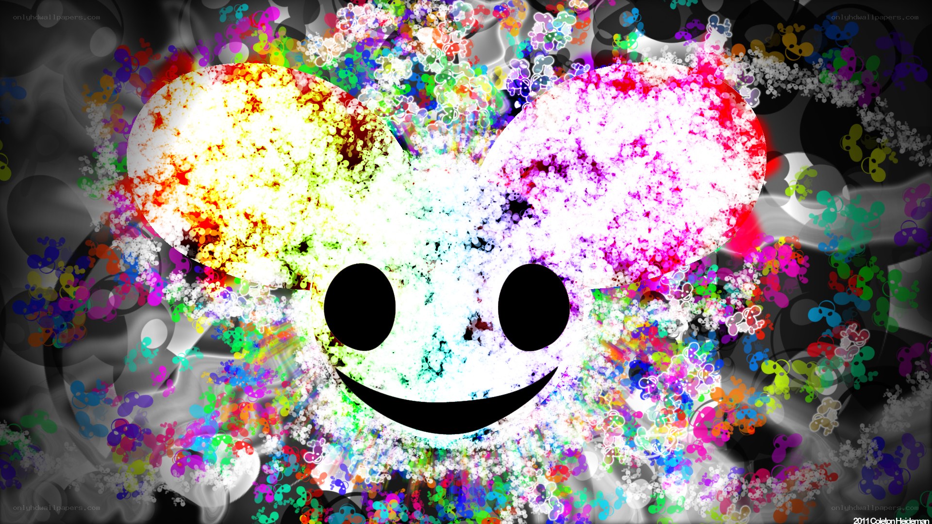 Deadmau5 colorful logo art