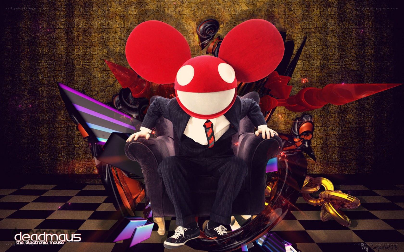 Deadmau5 in a chair