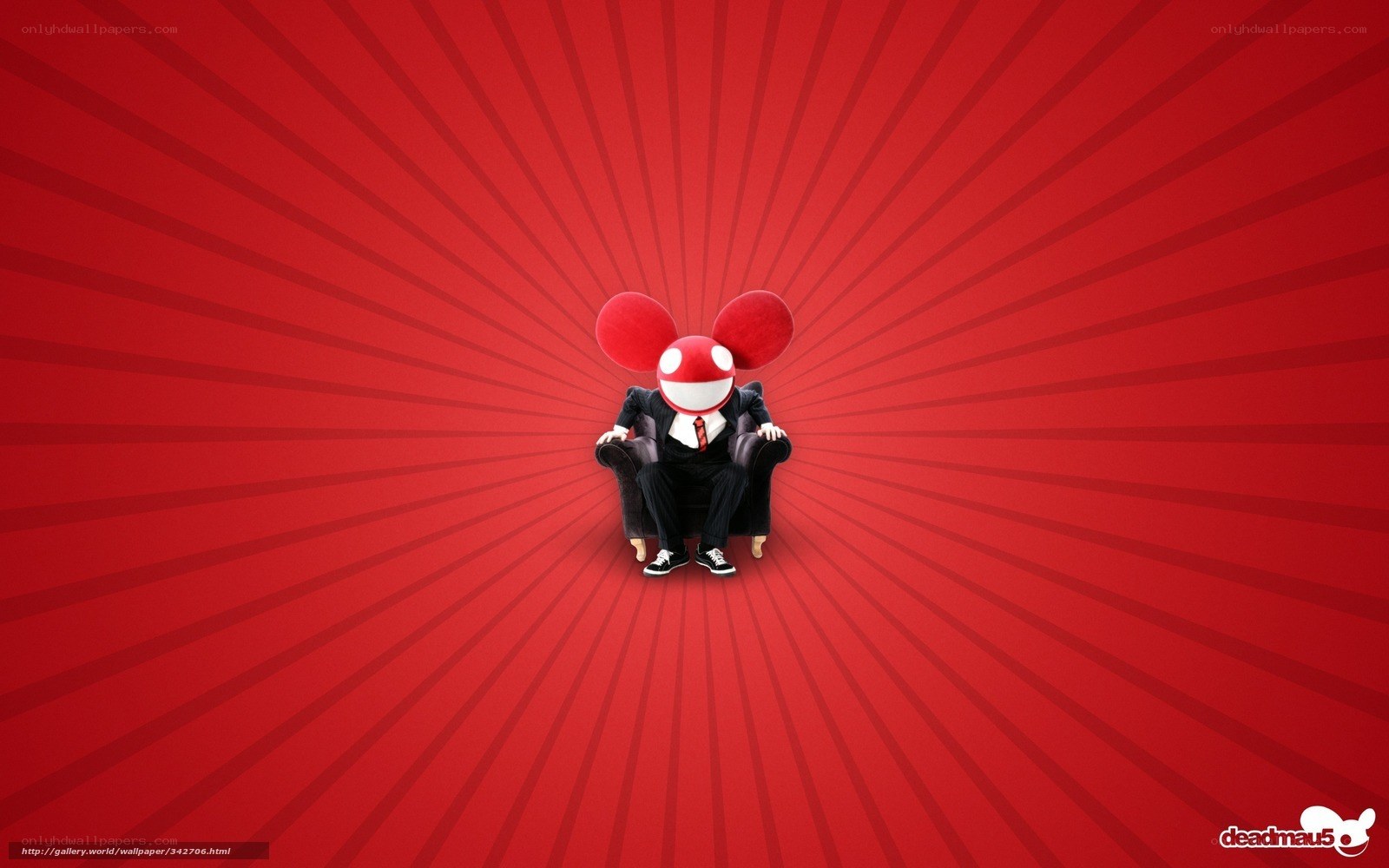 Deadmau5 in a red room
