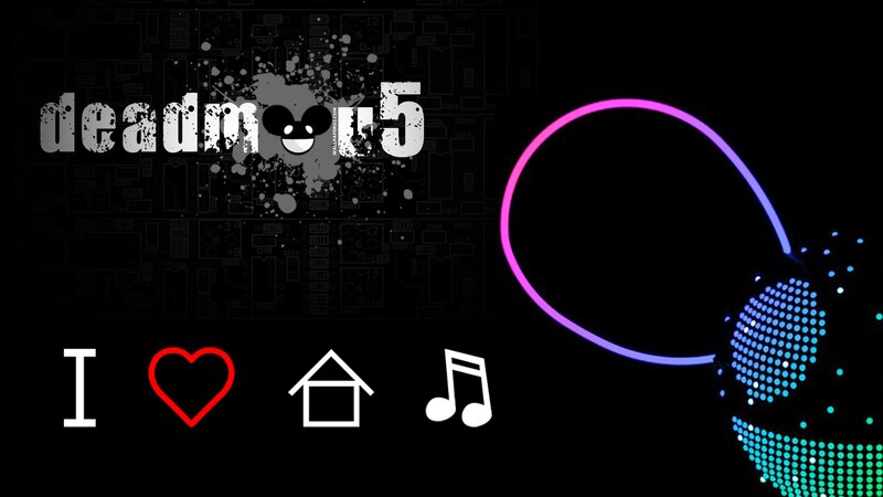 Deadmau5 Logo — Black, Dark, Digital Art, Heart Symbol