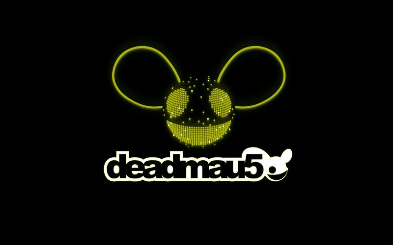 Deadmau5 Logo — Black, Dark, Night, Digital Art, Mouse Ears, Text